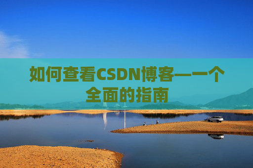 如何查看CSDN博客—一个全面的指南